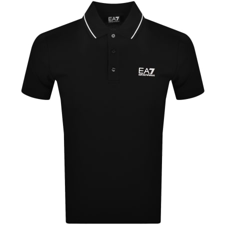 EA7 Short Sleeve Men s Polo Shirt New Black